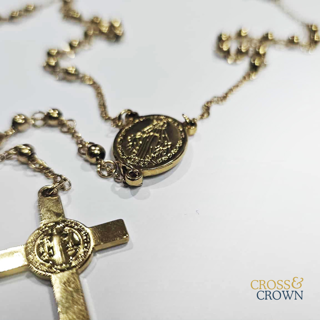 Gold Stainless Rosary